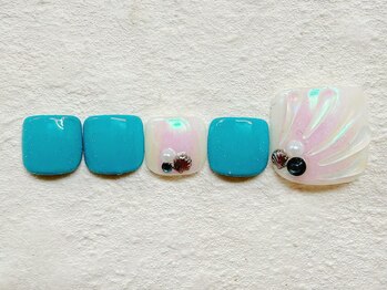 オーロラシェルネイル
