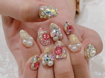 ネイルズアリー 立川店(Nails ally)/ストーン×Vカットストーン