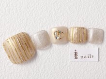 アイネイルズ 恵比寿店(I nails)/シンプルラインFOOT9480円