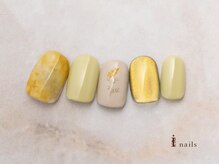 アイネイルズ 横浜EAST店(I-nails)/ミモザもやもやネイル