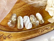 ネイルサロン ロゼプリュム/秋のブライダルネイル