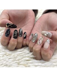大理石ネイル
