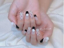 モカ 心斎橋(moca by Lee)/【Saki】ドット×フレンチ×バラ