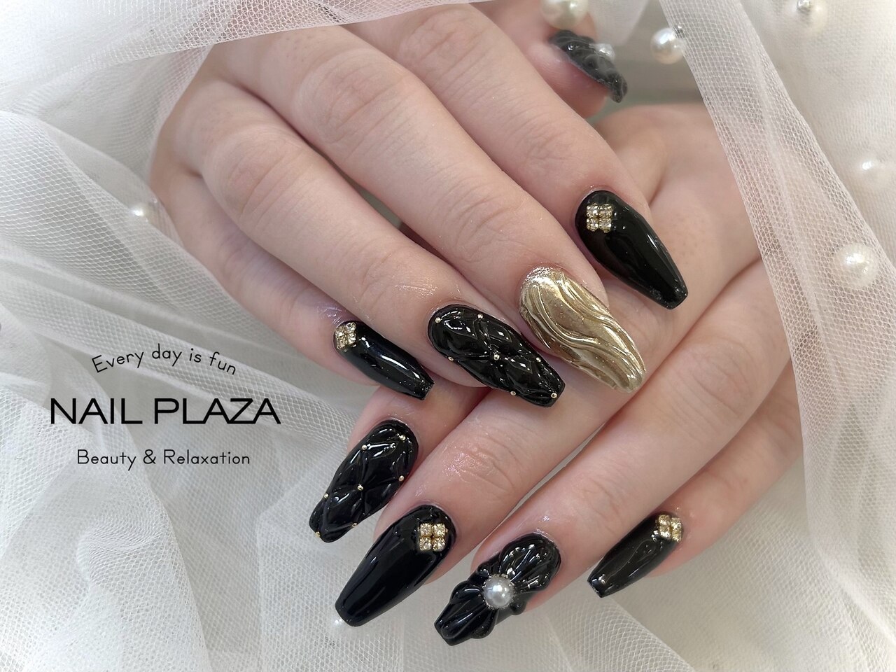成人式ネイル：PG011108476｜ネイルプラザ 河原町OPA店(NAIL PLAZA)の