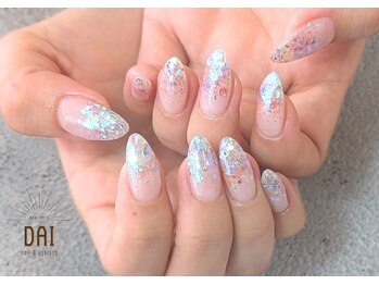 ラメグラデーション