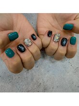 サロンドティス 学芸大学(salon de tis)/落ち込みネイルデザイン