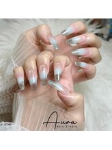 オーラネイル(Aura Nail)/る艶グラデネイル