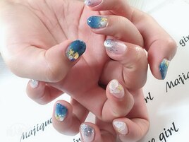 【青いドロップラメ貝】