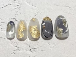 グレー×ゴールドニュアンス