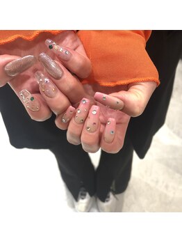 コルソケーツー 梅田茶屋町(corso k-two)/アシメトリーで海外風ネイル