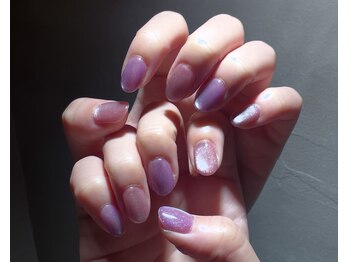 ルポ(Repos.)/青みピンク×むらさきマグネット