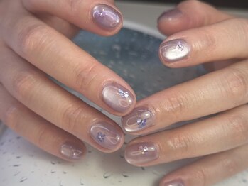 nailsalon soeur【スール】マグネット/ニュアンス/フィルイン/定額の写真/フォルム/艶/色味/質にまでこだわりを。洗練された上品さが魅力のシンプルネイルを堪能したいあなたに◎