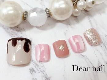 ディア ネイル(Dear nail)/フットチョコネイル