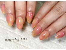 ネイルサロン ビビ(bibi)/桃ネイル