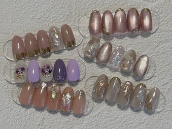 プモア(pumoi)の写真/お気に入りが見つかる定額ネイル★オフィス～華やか系など豊富♪デザインを決めるのが苦手な方にもお勧め◎