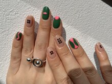 ソリッドカラー(solid color)/hand nail