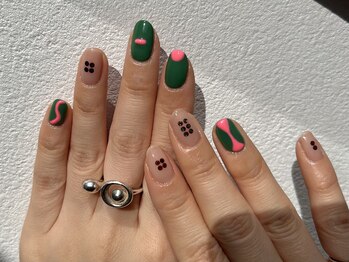 ソリッドカラー(solid color)/hand nail