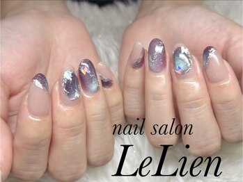 ルリアン(LeLien)の写真/360度どこから眺めても美しい、カジュアルにシンプルネイルを楽しめる◇トレンドデザインアート¥8000