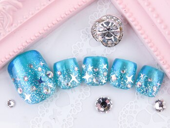 ヒロネイル(Hiro Nail)/フットミラーキラキラ