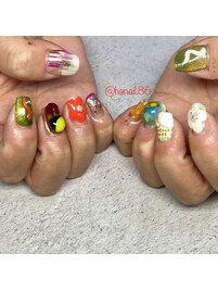 sasakinail×ぽこぽこネイル