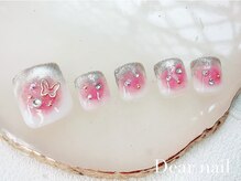 ディア ネイル(Dear nail)/フット　チーク×フレンチ