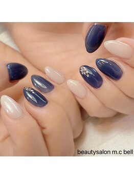 エムシーベル(m.c bell)/ネイビー×ホワイト