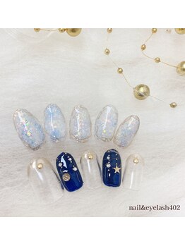 ネイル アンド アイラッシュ ヨンマルニ(Nail&eyelash 402)/☆トレンドアートコースA☆