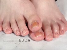 ネイルアトリエルカ(nail atelier LUCA)/M-784 大人可愛いピンク氷ネイル