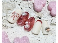 ネイルサロン ロゼプリュム/バレンタインネイル