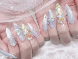 クリア埋め尽くし×リボン