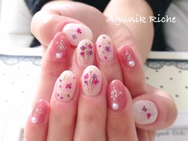 【押し花ネイル】