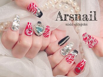 アルスネイル(Ars nail)/レッドゼブラネイル
