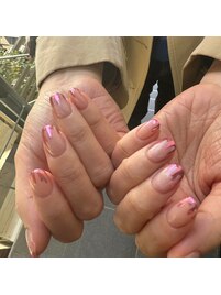 キラキラピンクネイル☆