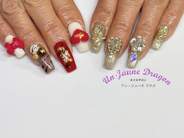 【自爪ネイル】アシメネイル