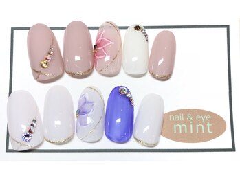 ネイルアンドアイ ミント(nail＆eye mint)/6月キャンペーンネイル☆￥6480