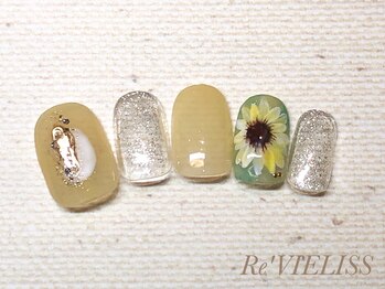 レヴィエリス バイ イーエル(Re VIELISS by E.L)/ひまわりネイル