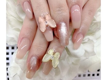 ディーネイル 天王寺(D-nail)/[中村]マグネット×蝶パーツ♪