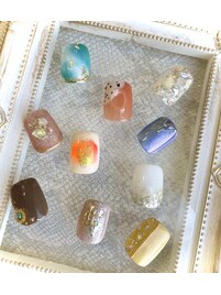 フット1本アート