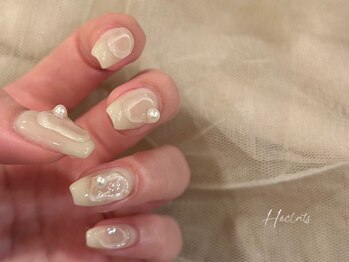 エクラス 銀座(Heclats)/ニュアンスネイル/パールネイル