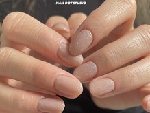 ネイルドットスタジオ 堺筋本町(NAIL DOT STUDIO)/ラメワンカラー