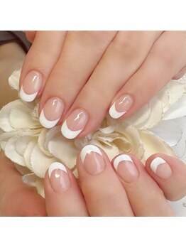 ヘアー ユニバース(HAIR UИIVERS)/シンプル☆フレンチネイル