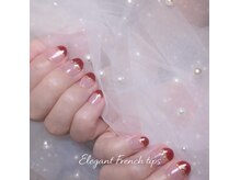キュービーネイルプラス 幕張店(QB Nail plus)の雰囲気(Aコース¥5,000。ナチュラルなのに色っぽい最強フレンチ!!)