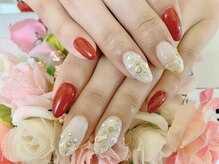 デコルネイル(Decor nail)/[中村]豪華☆運気アップネイル！