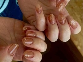 水滴ネイル ニュアンスネイル