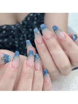 クイーンズビューティーサロン 新宿本店(Queen's beauty salon)/チップ長さ出し10本やり放題