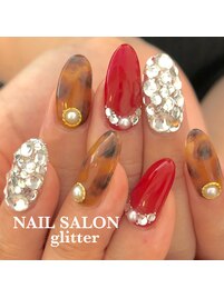 スカルプべっ甲ネイル