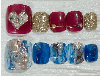 キャンアイドレッシー 博多店(Can I Dressy)/フット　定額アート　5800円