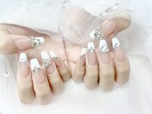 モルフォネイル(Morpho nail)/#ワンホンネイル #キラキラ