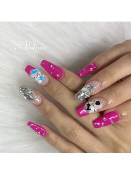 アイスリン(Aislinn)/ビビットピンクネイル