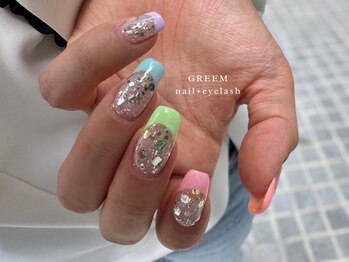 グリーム(GREEM)/ネオンなカラフルフレンチ